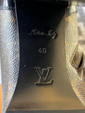 Louis Vuitton Star Trail Ankle Boots Black Leather & Monogram UK 7 (new)