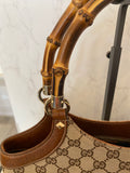 Pre Loved Vintage Gucci Bamboo GG Shopper