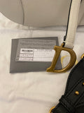 Pre Loved Christian Dior Latte Saddle Bag with Logo Web Strap  (excellent)