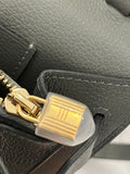 Pre Loved 2024 Hermes Kelly Classique To Go in Epsom Gris Leather (new)