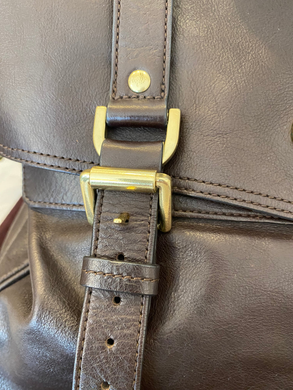 Pre Loved Mulberry Alexa in Chocolate Brown