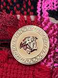 Versace Medusa Pink Tweed Blazer Suit IT 40 UK 8-10