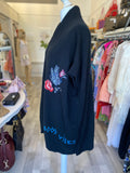 Pre Loved Zadig & Voltaire Embroidered Cashmere Shrug One Size (excellent)