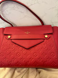 Pre Loved Louis Vuitton Trocadero Bag in Red Empreinte Leather (matching purse listed separately)