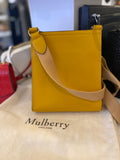 Pre Loved Mulberry Small Antony in Ochre Yellow Grained Leather - Excellent