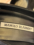 Pre Loved Manolo Blahnik Black Suede Heels UK 5 (New)
