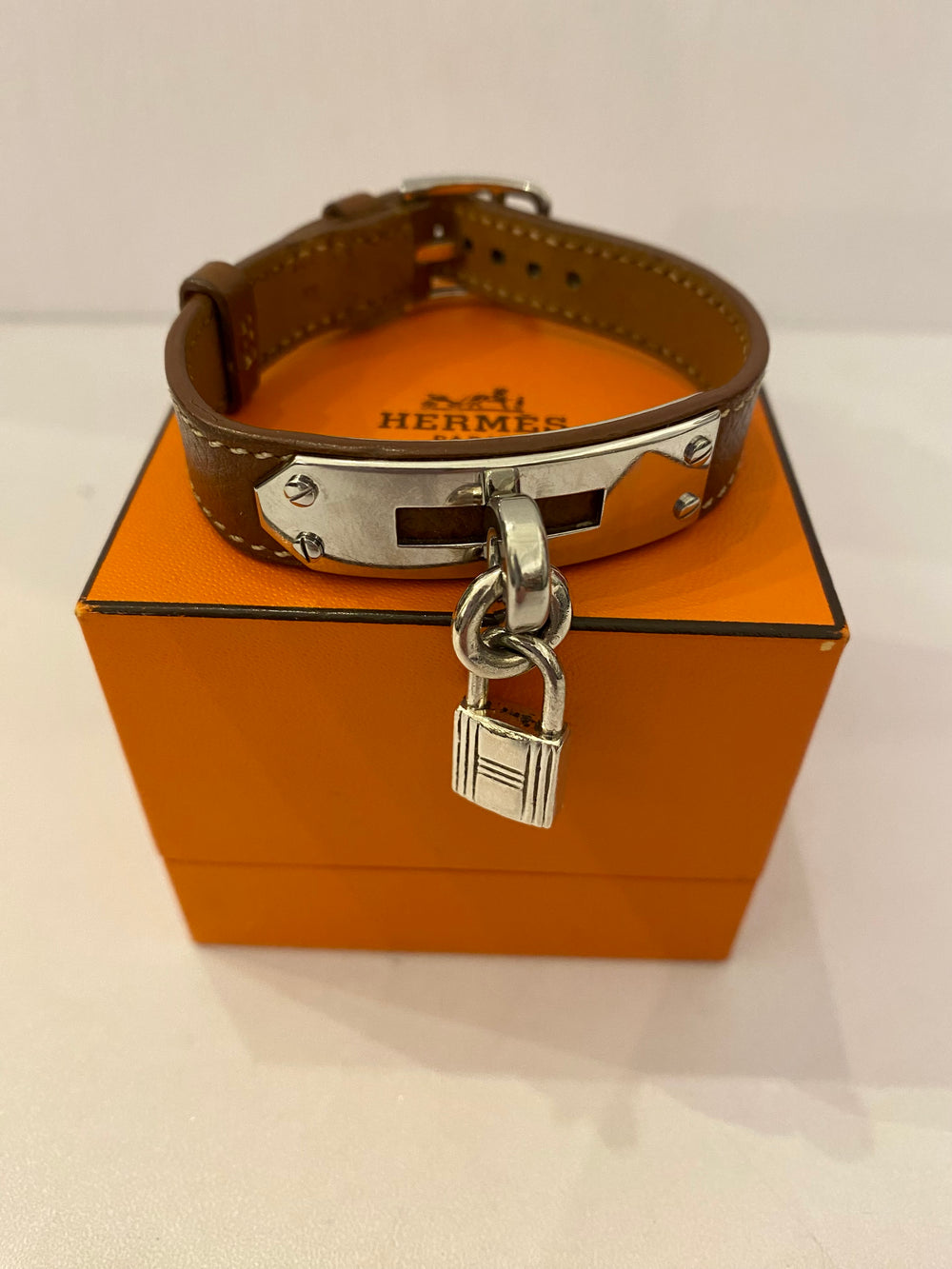 Pre Loved Hermes Kelly Watch Strap with Hermes Charm