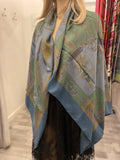 Pre Loved Hermes Cliquetis Dip Dye Silk Shawl (excellent)