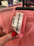 Pre Loved Victoria Beckham Pink Sheer Top size L (excellent)