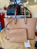 Christian Louboutin Cabata Empire Nude Large Tote