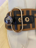 Pre Loved Fendi Pearland Leather Trainers  UK8