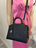 Pre Loved Louis Vuitton Petit Palais Handbag in Black Empreinte Leather - excellent