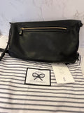 Pre Loved Anya Hindmarch Black Leather Crossbody Bag with Tassel