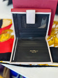 Pre Loved Salvatore Ferragamo Gancini two -tone leather wallet  (new)