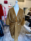 Fendi Sequin Gingham Mini Dress UK 12