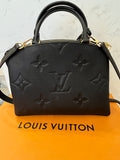 Pre Loved Louis Vuitton Petit Palais Handbag in Black Empreinte Leather - excellent