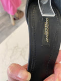 Pre Loved Dolce & Gabbana Keira Baroque Logo Sandals UK 5