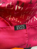 Hermes Pink Cheval de Charactere 90 Silk Scarf