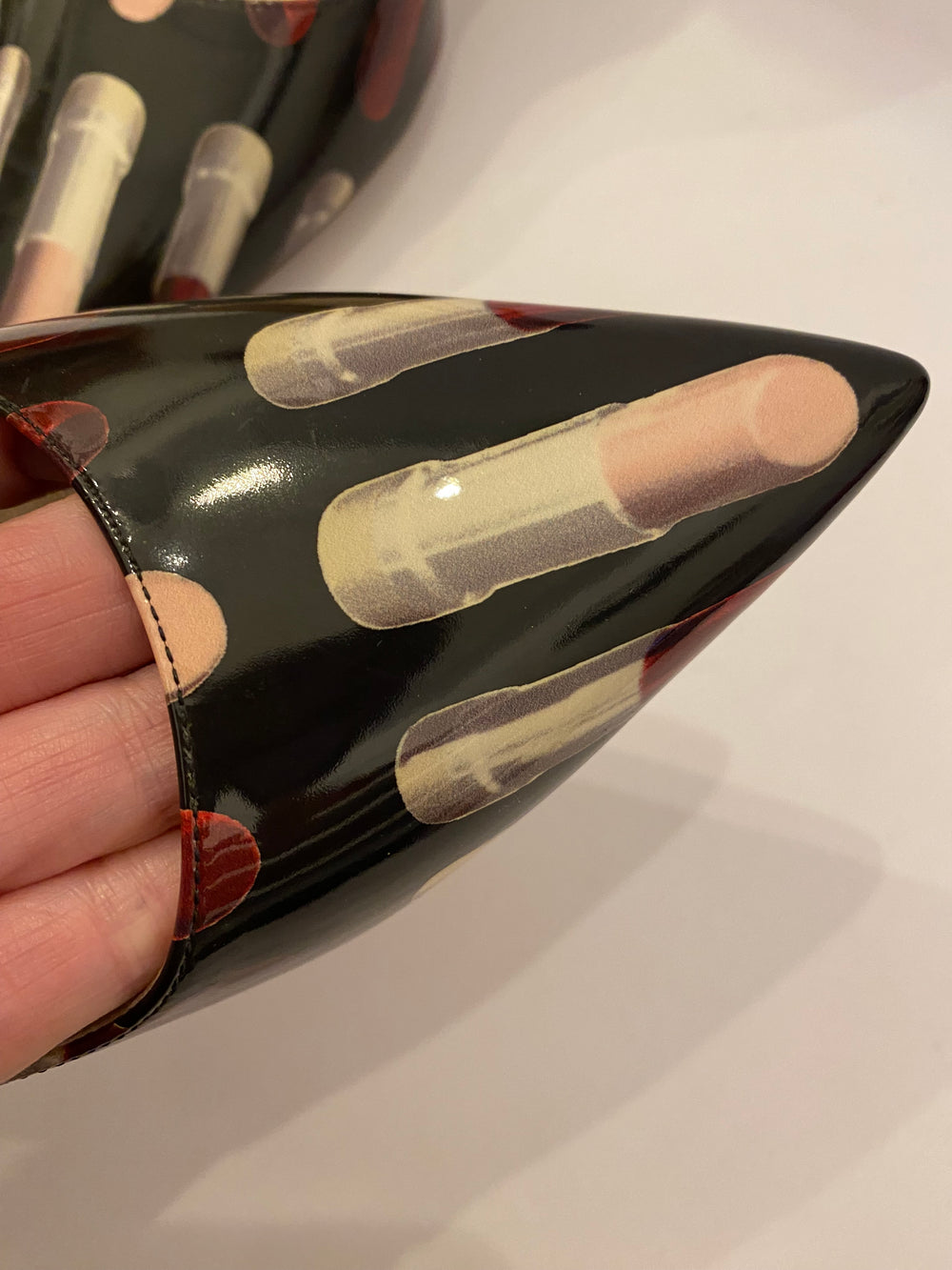 Prada Lipstick Patent Shoes Size 5 (Fit Uk 5.5)