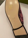 Pre Loved Gucci Princetown Pink Canvas GG Mules UK3 (new)