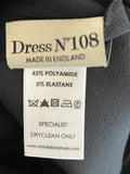 Pre Loved Victoria Beckham Black Bodycon Dress size uk 8