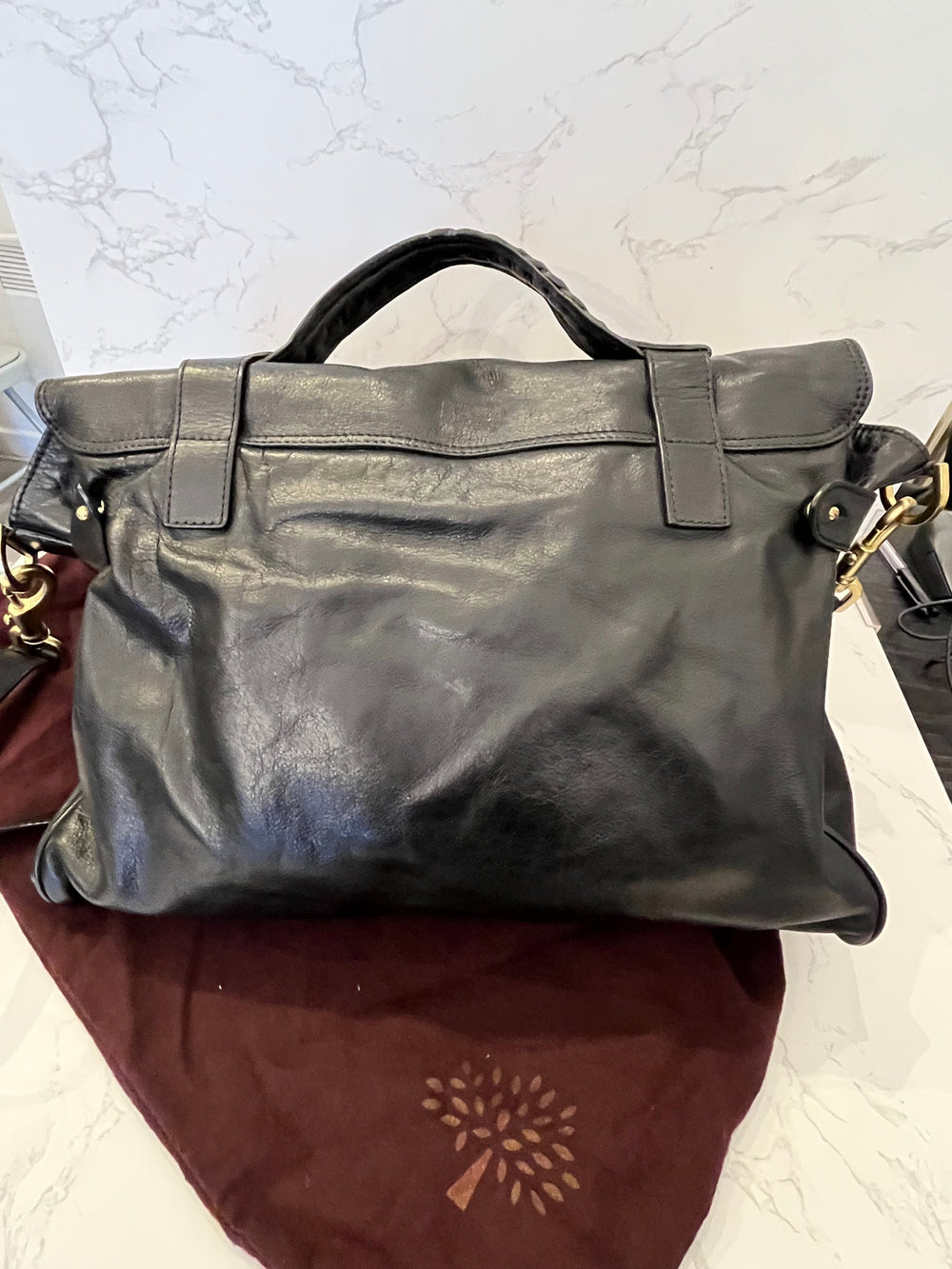 Pre Loved Mulberry Oversized Alexa in Black