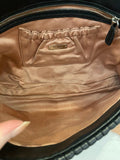 Pre Loved Miu Miu Black Matalasse Leather Crystal Cloque Flap Shoulder Bag