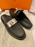 Pre Loved Hermes Lota Black Leather mule UK 5 (new)