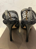 Pre Loved Bottega Veneta Black Mesh Heels size UK 7 New