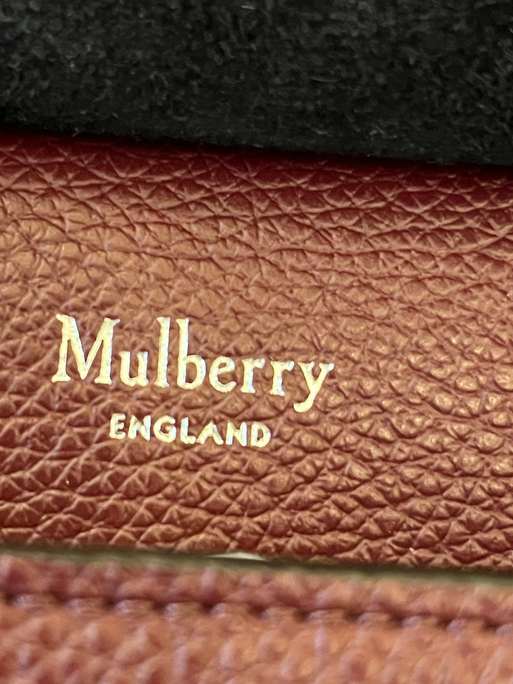 Pre Loved Mulberry Small Antony in Black Cherry (New)