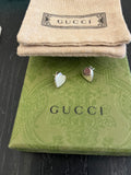 Pre Loved Gucci Silver Heart Earrings