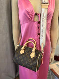 Pre Loved Louis Vuitton Monogram Speedy Bandoulier with Web Strap