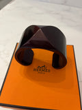 Pre Loved Hermes Medor Cuff in Burgundy (new)