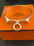 Hermes Collier de Chien Silver Bracelet