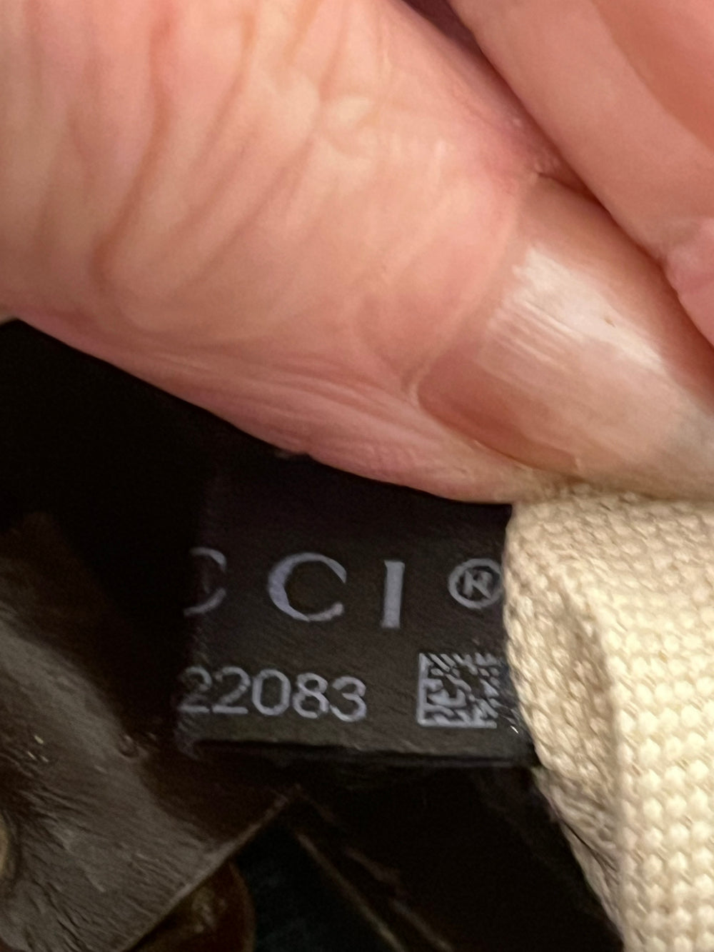 Pre Loved Gucci Boston Bowling Bag in GG Monogram Canvas with Green & Red Web Stripe