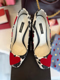 Dolce & Gabbana Floral & Heart Heels UK 4.5