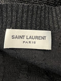 Pre Loved Saint Laurent Black V-Neck Sparkle Sweater