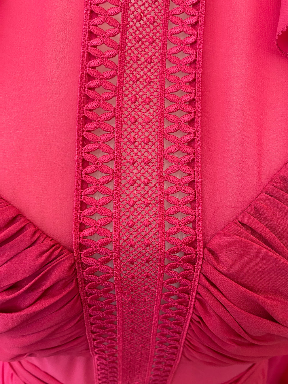 Pre Loved Self Portrait Pink Midi Dress Uk14 (excellent)