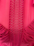 Pre Loved Self Portrait Pink Midi Dress Uk14 (excellent)