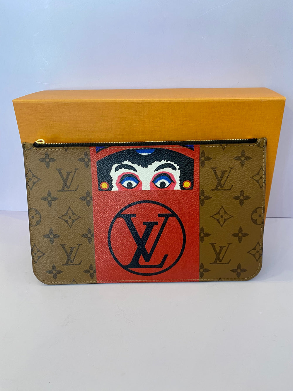 Pre Loved Louis Vuitton Ltd Edition Monogram Kabuki Pouch (excellent)