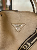 Pre Loved Prada Argilla Vitella Daino leather bag - Excellent