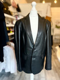 Pre Loved Lamarque Leather Jacket size XS but oversized
