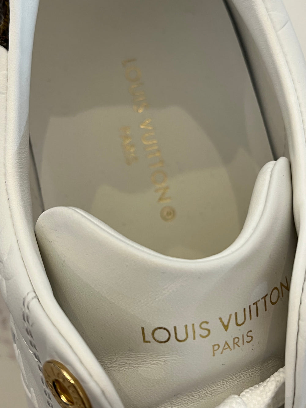Pre Loved Louis Vuitton Time Out Sneakers UK6.5