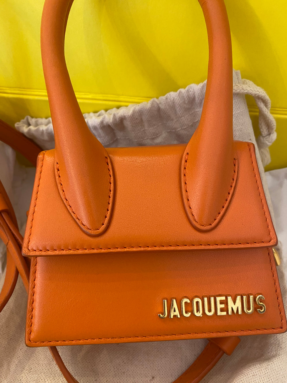 Pre Loved Jacquemus Le Chiquito bag in Orange