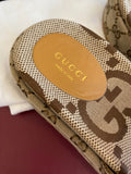 Pre Loved Gucci Platform Slide Sandals in Beige UK4 -fit UK 5 (excellent)