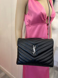 Pre Loved Yves Saint Laurent Lou Lou Bag in Black