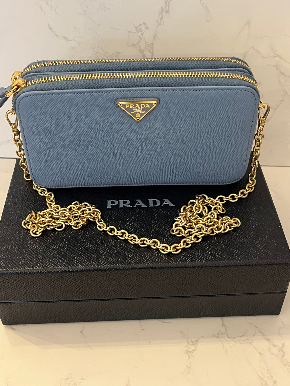 Pre Loved Prada Triangle Mini Pouch (as new)