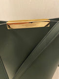 Pre Loved Victoria Beckham Petrol Mini Bucket bag (excellent)