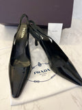 Pre Loved Prada Black Slingbacks UK5 (New)