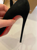 Pre Loved Christian Louboutin So Kate 120  Black Suede  UK 4.5